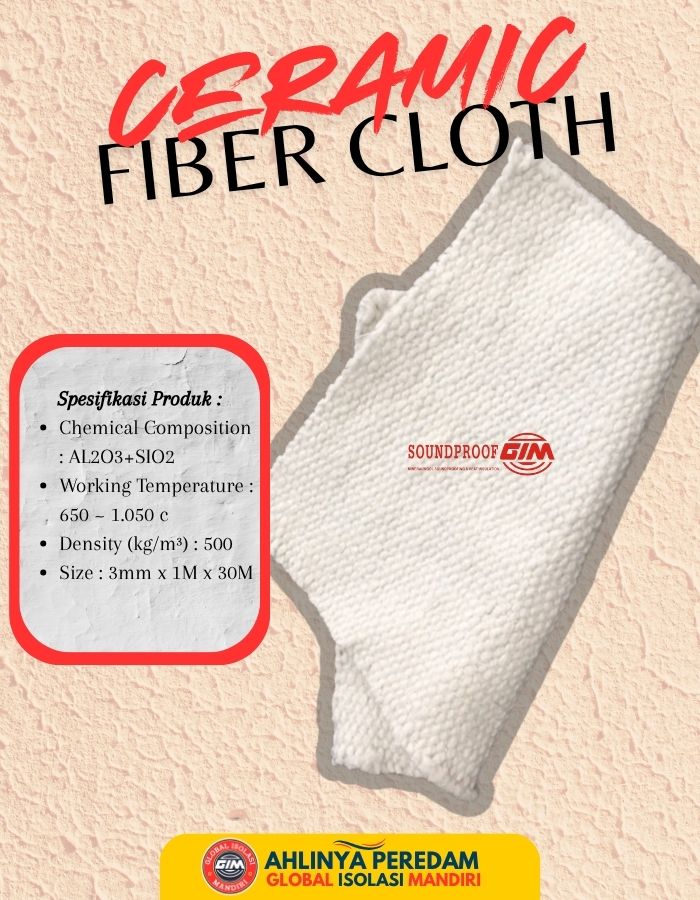 Ceramic Fiber Cloth 3mm High Temp Murah 1 Ceramic Fiber Cloth 3mm