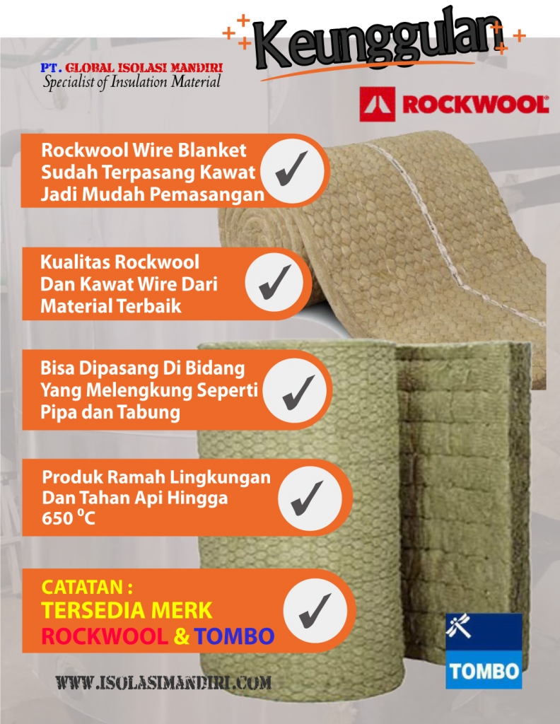 Rockwool Wire Blanket 650 C 1 Rockwool Wire Blanket