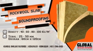 Rockwool Slab D100 Tebal 25mm Terdekat Murah