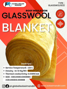 Harga Glasswool Blanket D16 Tebal 25mm Murah