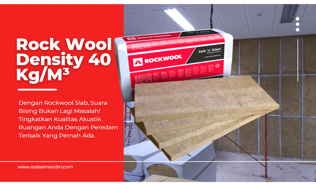 Rockwool Slab Density 40 Tebal 50mm