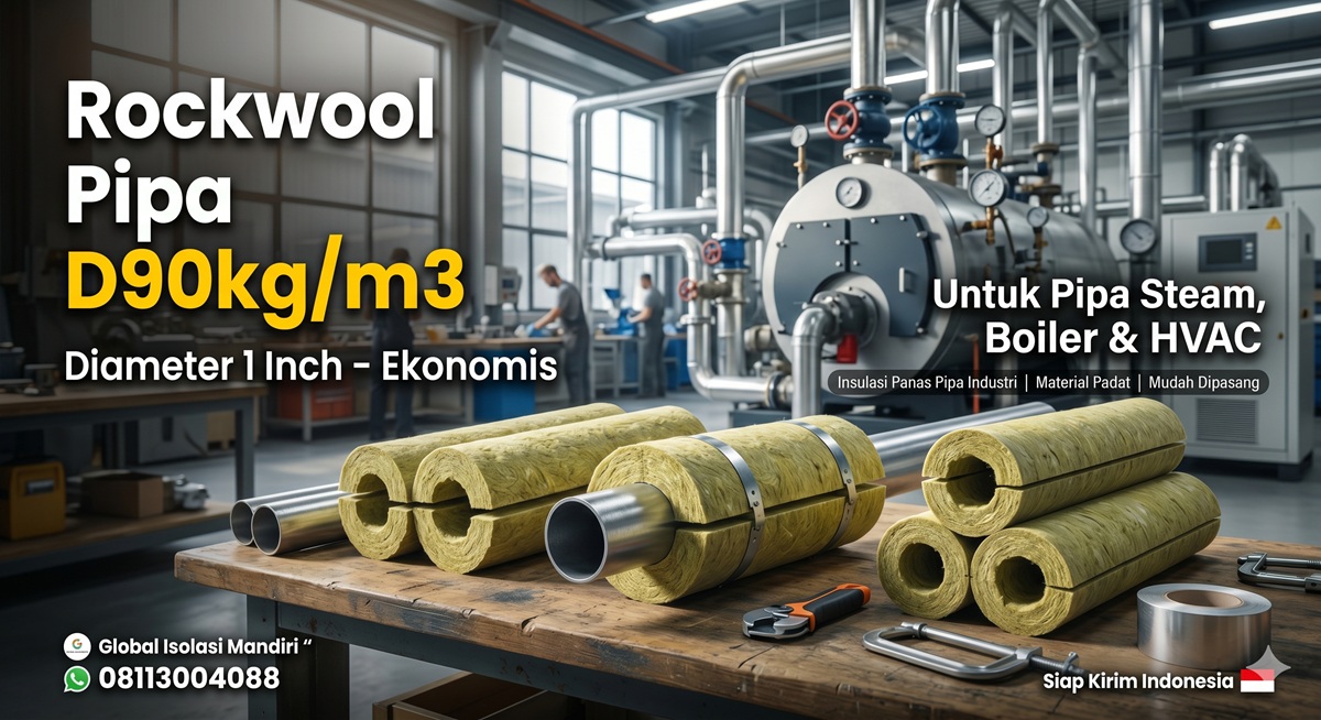 Jual Rockwool Pipa D90