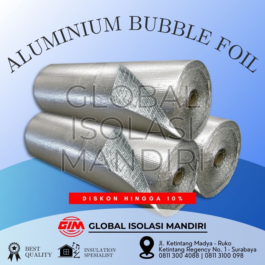 Aluminium Bubble Foil 4mm Insulasi