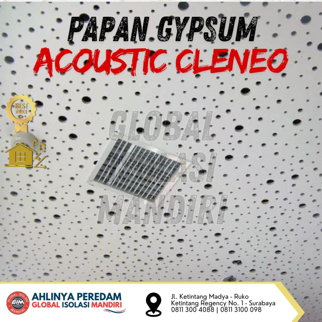 Harga Gipsum Akustik Cleneo