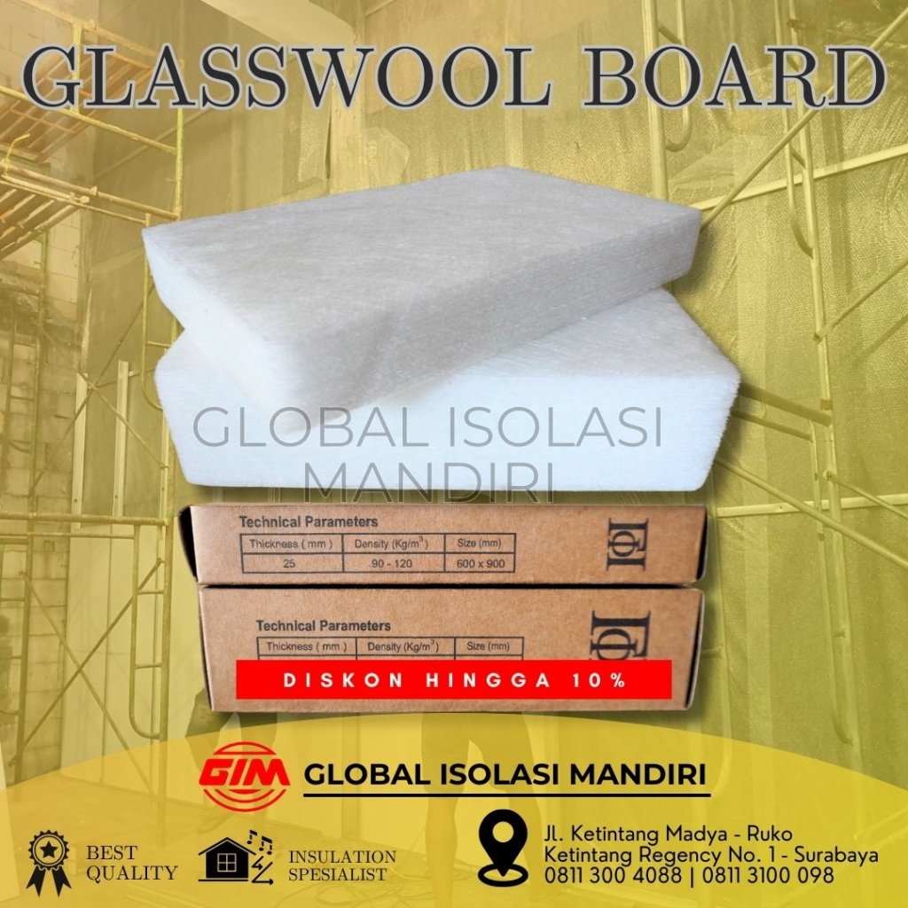 Distributor Glasswool Slab