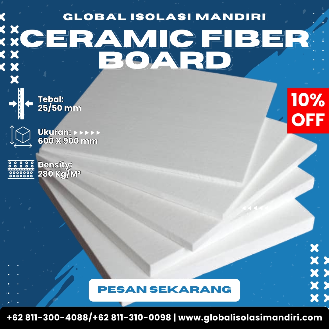 Ceramic Fiber Board Tahan Api