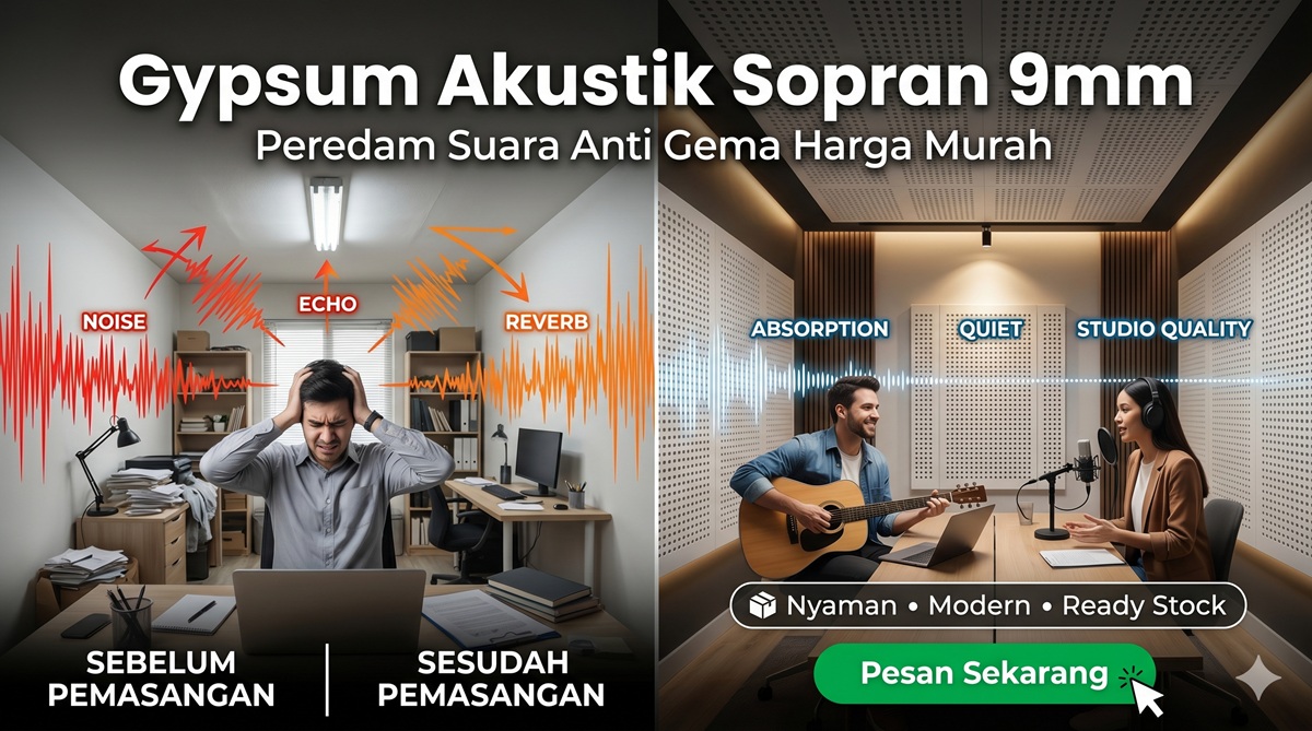 Jual Gypsum Akustik Sopran