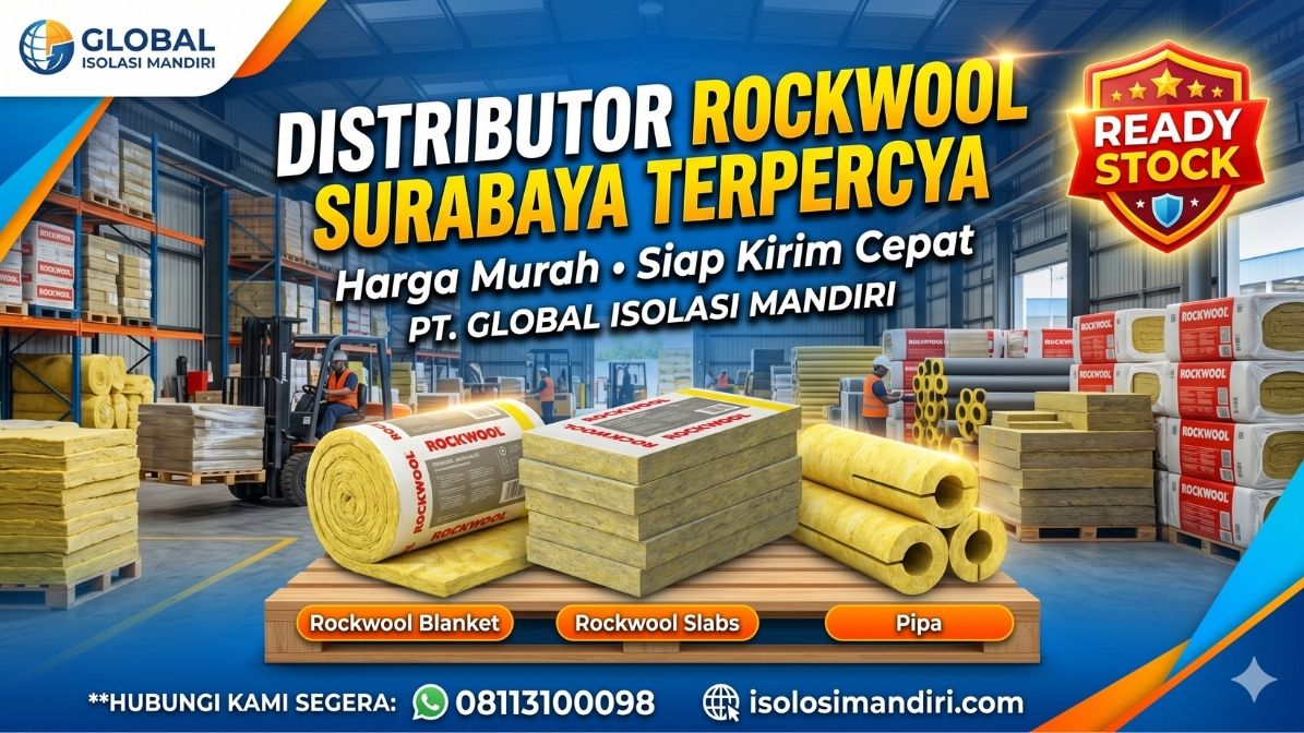 Distributor Rockwool Surabaya Terpercaya – Harga Murah & Ready Stock Density 100