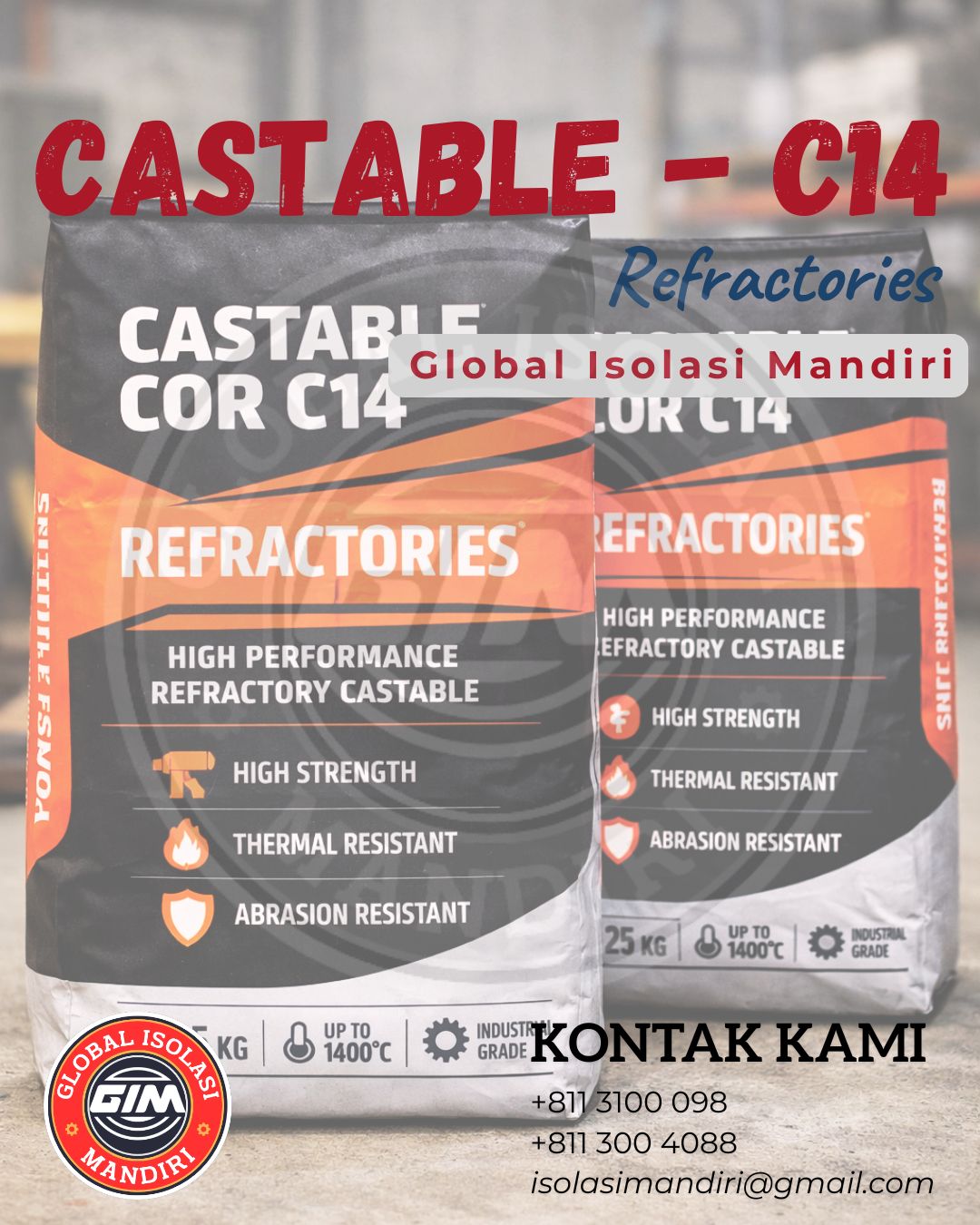 Jual Castable Refractory