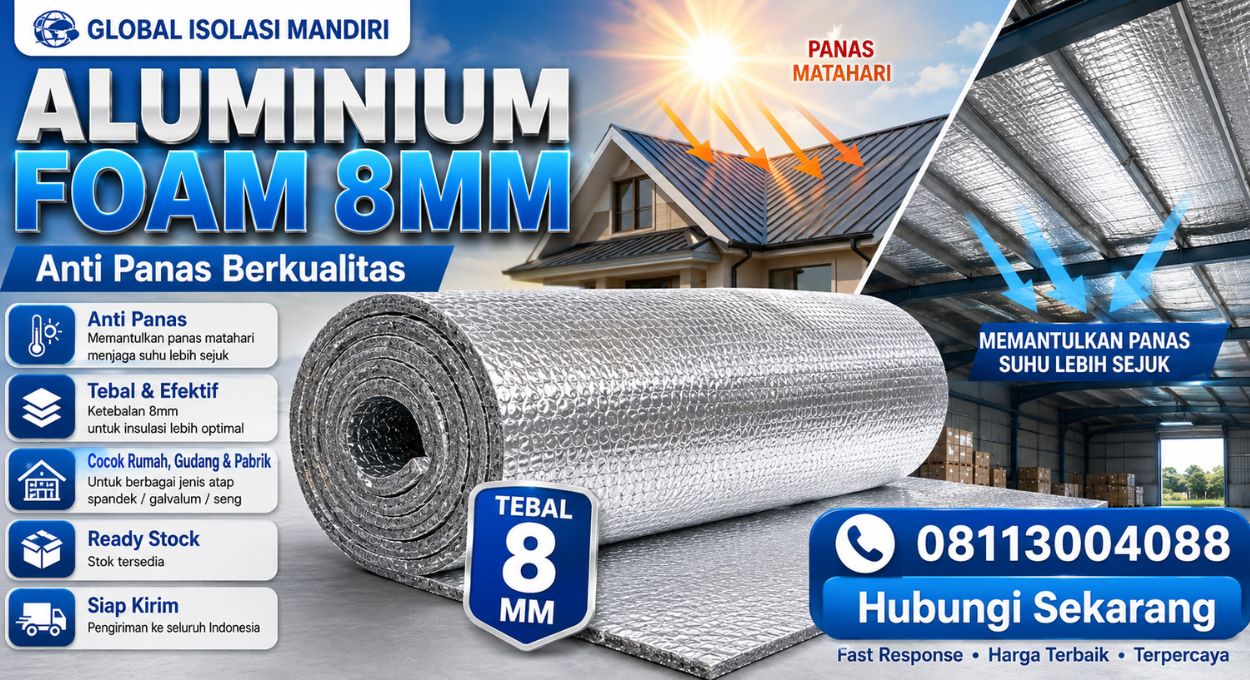 Supplier Aluminium Foam 8mm Anti Panas Berkualitas 1 Supplier Aluminium Foam 8mm