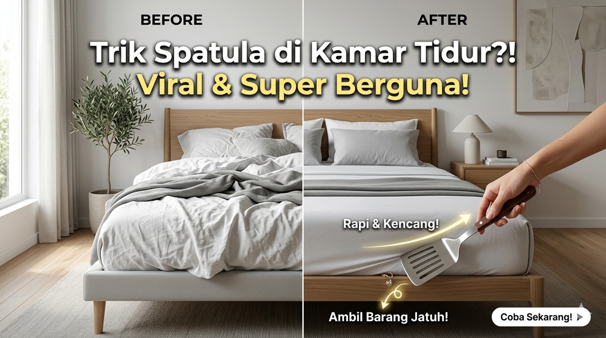 Taruh Spatula di Kamar Tidur