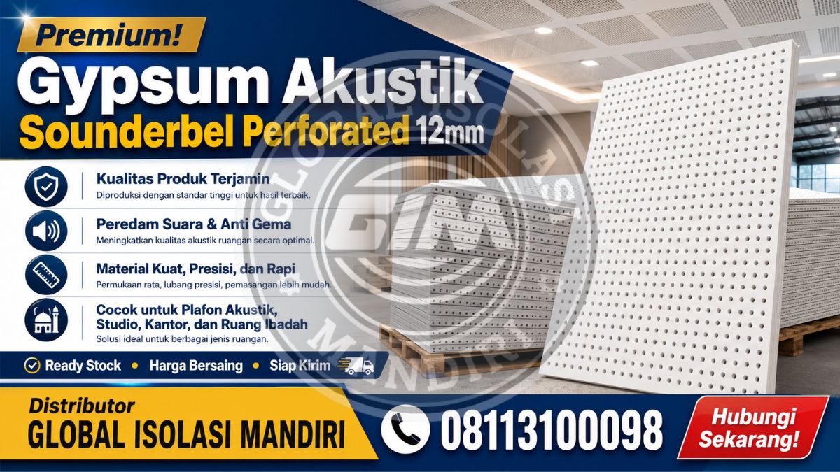 Gypsum Sounderbel Akustik 12mm