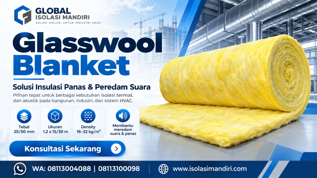 Tutorial dan Proses Pemasangan Glasswool Blanket Tebal 50mm Terbaru 1 Pemasangan Glasswool