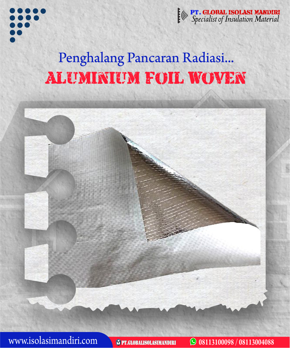 Aluminium Foil Woven Penghalang Radiasi 97%