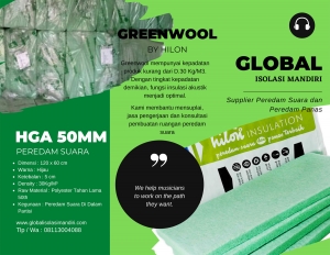 Peredam Suara Green Wool Board Murah Tanpa Gatal